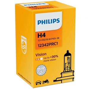 Галогенова лампа Philips H4 (HB2, 9003) Vision 12342PRC1 60/55W P43t