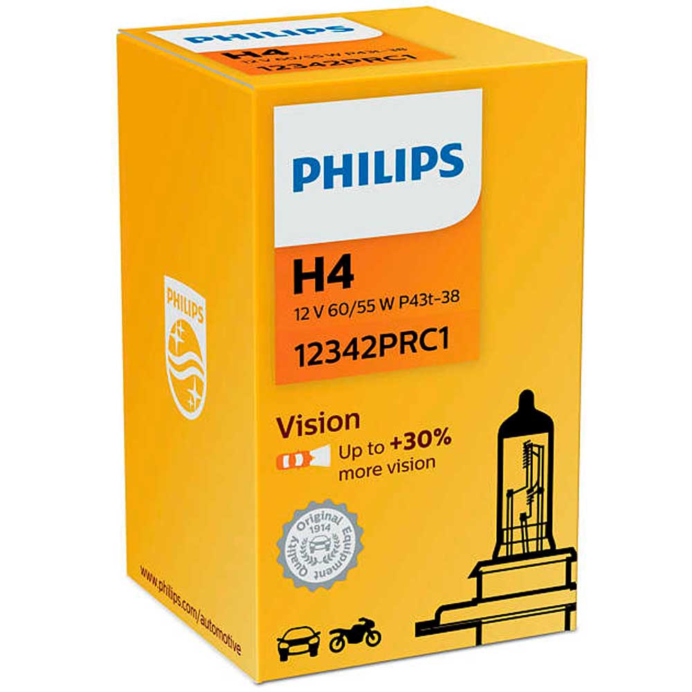 Галогенова лампа Philips H4 (HB2, 9003) Vision 12342PRC1 60/55W P43t