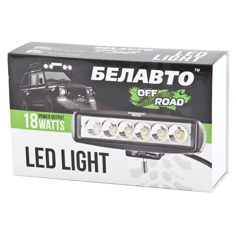Світлодіодні фари БЕЛАВТО BOL0203 Flood/Spot (12V-24V) 18W - Зображення 4