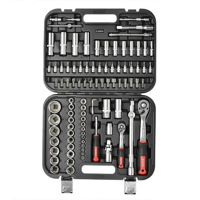 Набір інструментів 94 од. STORM, 1/2 ", 1/4", Сr-V INTERTOOL ET-8094 - Зображення 2
