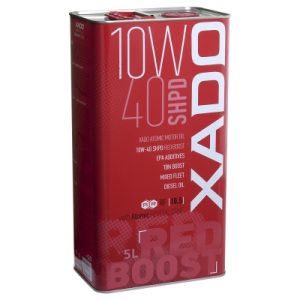 Моторна олива XADO Atomic Oil 10W-40 SHPD (SL/CI-4) RED BOOST напівсинтетична 5л.