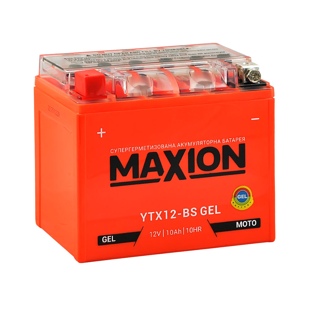 АКБ MOTO MAXION YTX 12-BS (GEL) (12V, 10A)