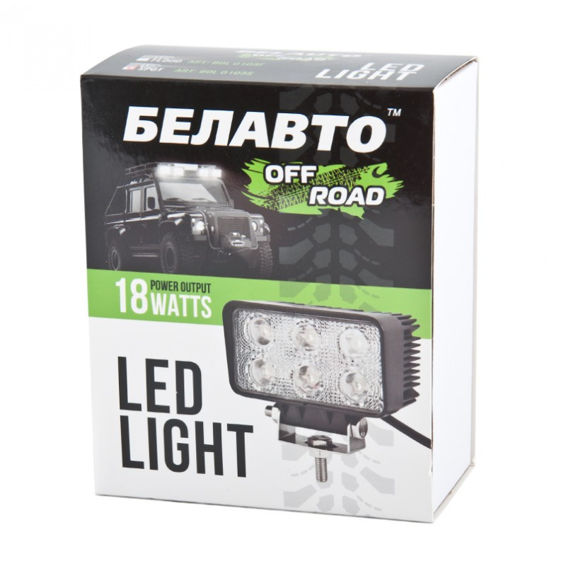 Додаткова LED фара BELAUTO BOL 0103F/S (ближний/дальний) 18W - Зображення 2