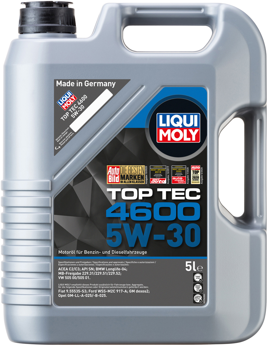 Моторна олива Liqui Moly Top Tec 4600 5W-30 5 л