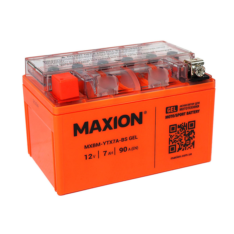 Мото акумулятор MAXION 24MXBM-YTX7A-BS GEL (12V, 7Ah, 90A, +/-) - Зображення 5