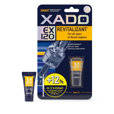 Ревіталізант XADO EX120 для захисту і ремонту дизельних двигунів 9 мл (ХА 10334)