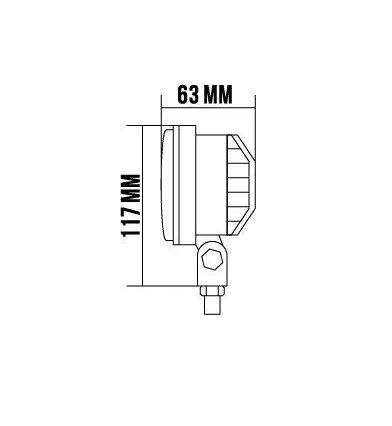 Додаткова LED Фара BELAUTO Белавто BOL 0803L (ближнє/дальне) 24W - Зображення 3