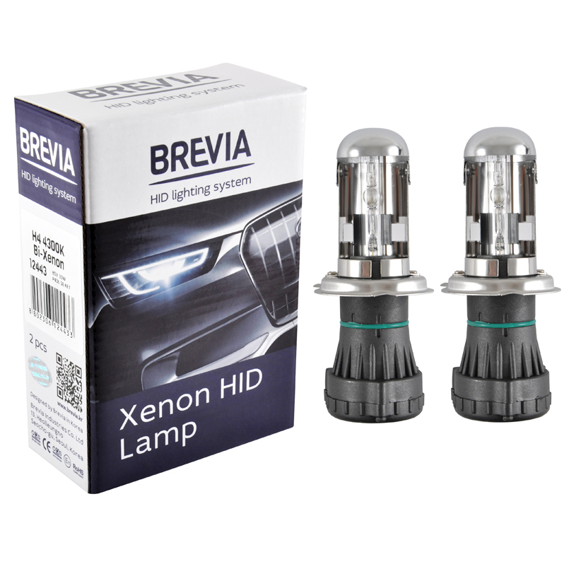 Ксенонові лампи BREVIA H4 5000K 12450