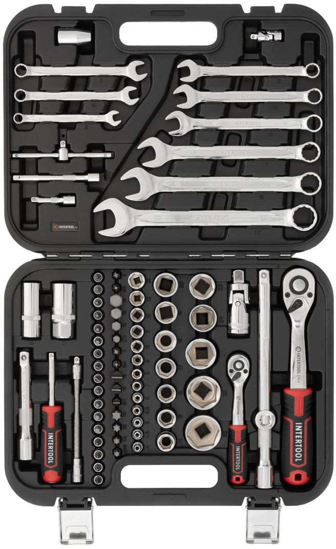 Набір інструментів 1/2 "& 1/4", 82ед., Cr-V STORM INTERTOOL ET-8082 - Зображення 7
