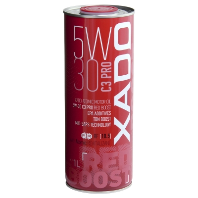 Моторна олива XADO Atomic Oil 5W-30 C3 Pro RED BOOST синтетична 1л.