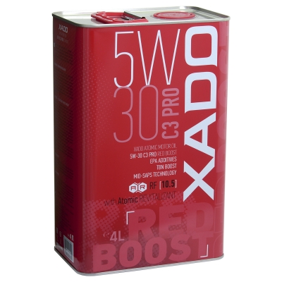 Моторна олива XADO Atomic Oil 5W-30 C3 Pro RED BOOST синтетична 4л.