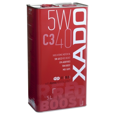 XADO Atomic Oil 5W-40 C3 SN / CF синтетична олива для двигуна 5л.