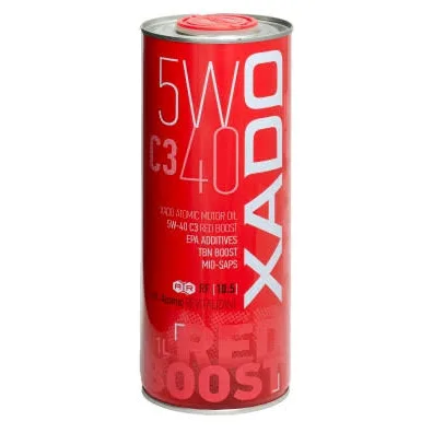 XADO Atomic Oil 5W-40 C3 Red boost синтетичне моторне масло 1л.