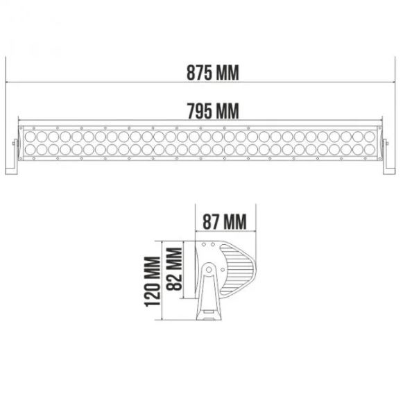 Світлодіодна (LED) фара (панель) БЕЛАВТО BOL6003 spot 180W (60х3W) - Зображення 2