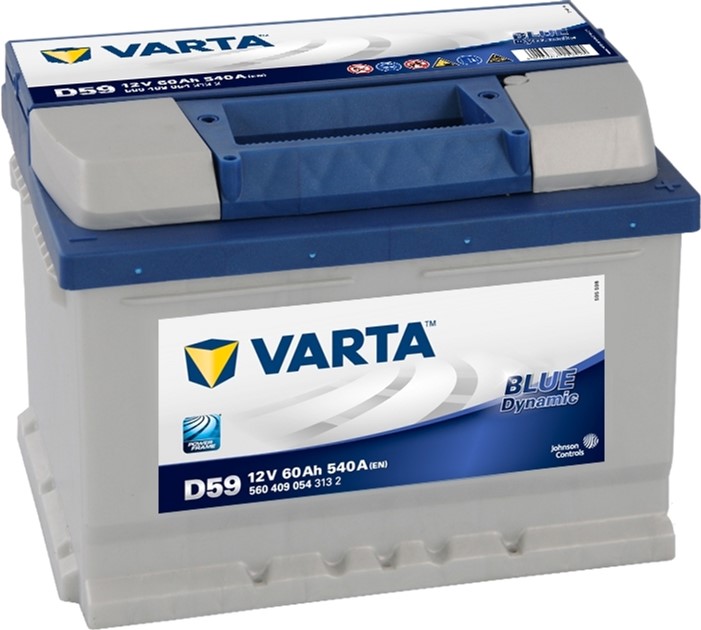 Автомобільний акумулятор Varta Blue Dynamic 60АН Ев (-/+) D59 (540EN) (560409054)