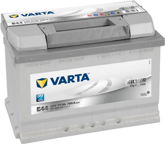 Автомобільний акумулятор Varta Silver Dynamic 77А Єв (-/+) E44 (780EN) (577400078)