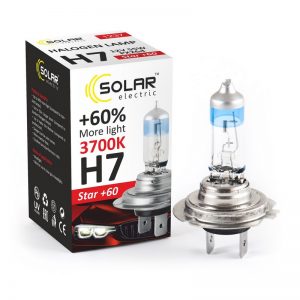 Галогенова лампа Solar H7 12V 55W PX26d Starlight +60% (1237)