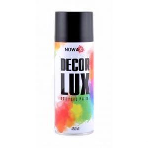 Акрилова фарба чорний матовий NOWAX Decor Lux (9005) 450мл NX48011