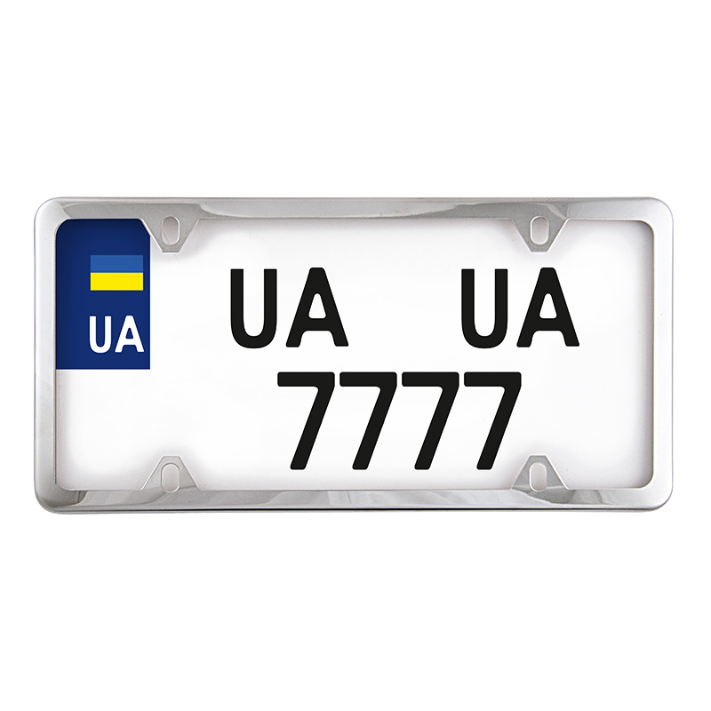 Рамка для номерного знака нержавіюча сталь хром USA TYPE Car Life (NH450)