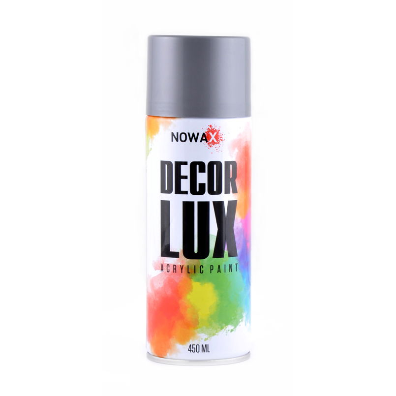 Акрилова фарба срібний металік NOWAX Diamond Decor Lux 450мл NX48044