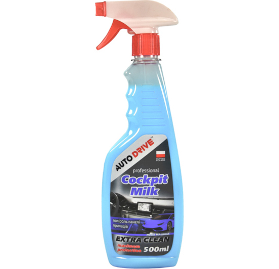 Поліроль панелі приладів NEW CAR Auto DRIVE Cockpit Milk 500ml