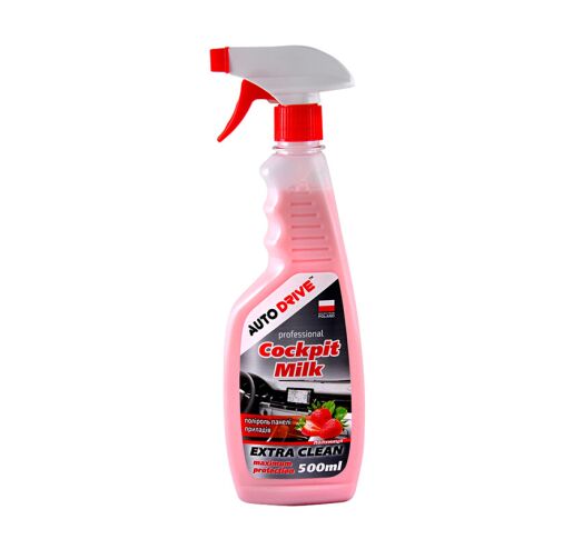 Поліроль панелі приладів ПОЛУНИЦЯ AUTO DRIVE Cockpit Milk 500ml
