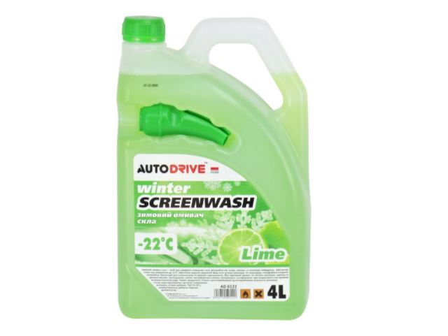 AUTO DRIVE WINTER SCREENWASH "Lime" 4л.Зимовий омивач скла -22 °C