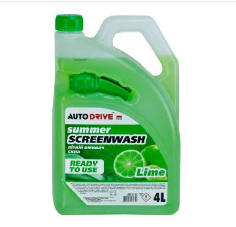Літній омивач скла AUTO DRIVE SUMMER SCREEN WASH LIME 4L
