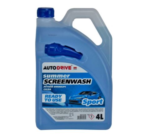 Літній омивач скла AUTO DRIVE SUMMER SCREEN WASH SPORT 4L