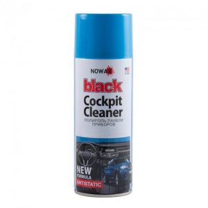 Поліроль панелі приладів NOWAX BLACK Cockpit Cleaner 450ml, яблуко