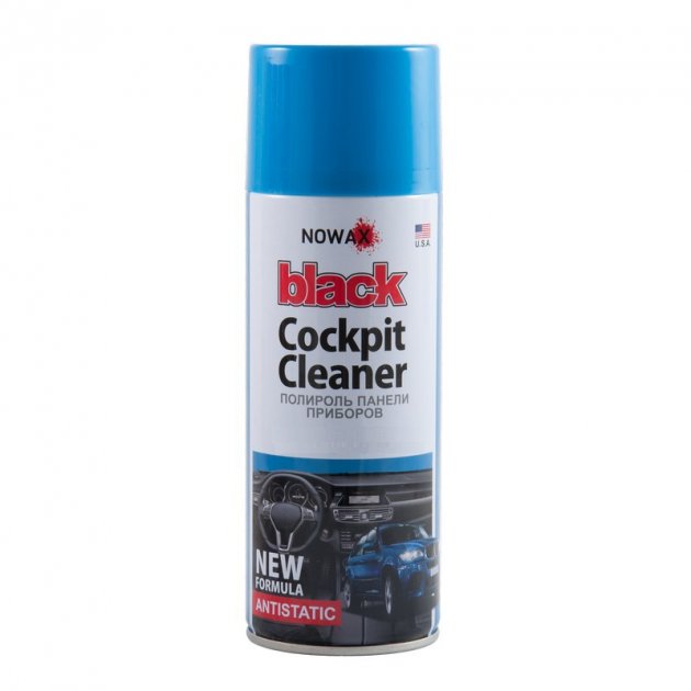 Поліроль панелі приладів NOWAX BLACK Cockpit Cleaner 450ml, океан бриз
