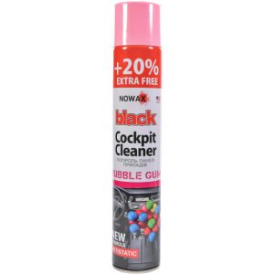 Поліроль панелі приладів NOWAX BLACK Cockpit Cleaner 750ml, бабл гам