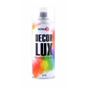 Акрилова фарба ПРОЗОРИЙ ЛАК ГЛЯНЦЕВИЙ NOWAX Decor Lux 450мл NX48015