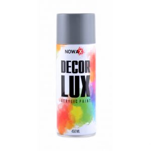 Акрилова фарба СІРИЙ (GREY) NOWAX Decor Lux (7000) 450мл NX48018