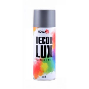 Акрилова фарба СРІБНИЙ (SILVER GREY) NOWAX Decor Lux (9022) 450мл NX48016