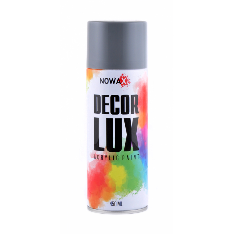 Акрилова фарба ТЕМНО-СІРИЙ (DEEP GREY) NOWAX Decor Lux (7031) 450мл NX48019