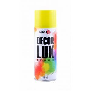 Акрилова фарба ЖОВТИЙ (TRAFFIC YELLOW) NOWAX Decor Lux (7023) 450мл NX48020