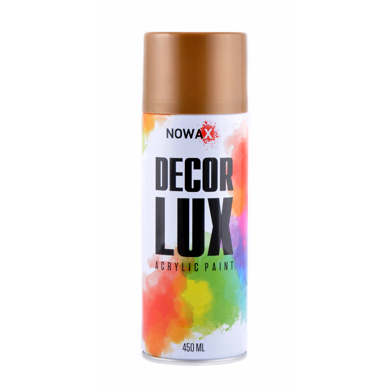 Акрилова фарба золотий металік NOWAX Diamond Decor Lux 450мл NX48043