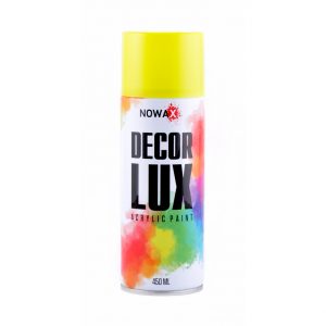 Акрилова флуоресцентна фарба жовта NOWAX Decor Lux 450мл NX48045