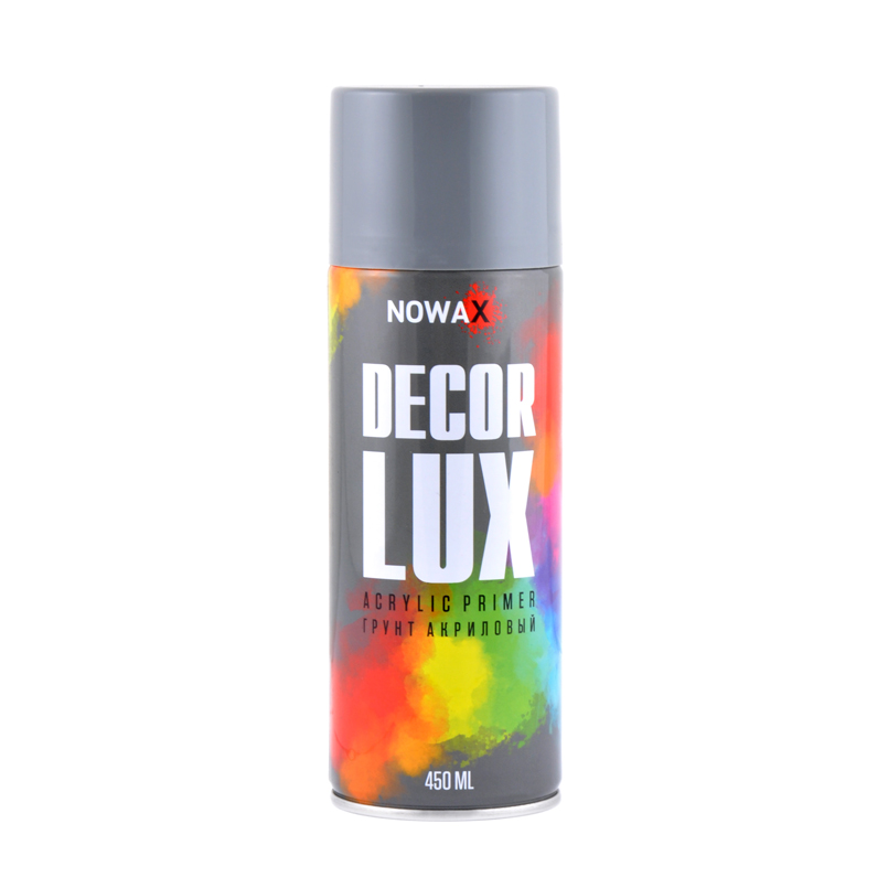 Акриловий грунт сірий NOWAX Decor Lux (7015) 450мл NX48035