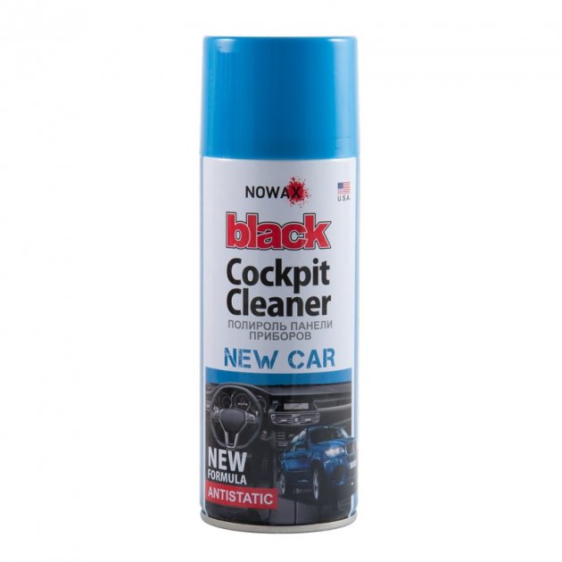 Поліроль панелі приладів NOWAX BLACK Cockpit Cleaner 450ml, нова машина