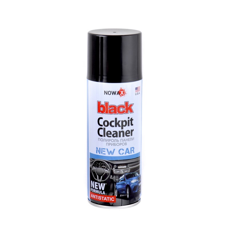 Поліроль панелі приладів NOWAX BLACK Cockpit Cleaner 200ml, нова машина