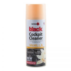 Поліроль панелі приладів NOWAX BLACK Cockpit Cleaner 450ml, ваніль
