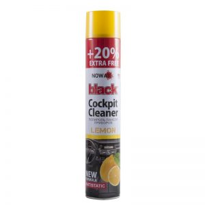 Поліроль панелі приладів NOWAX BLACK Cockpit Cleaner 750ml, лимон