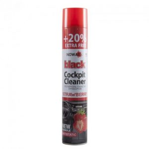 Поліроль панелі приладів NOWAX BLACK Cockpit Cleaner 750ml, полуниця