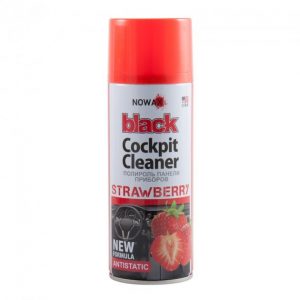 Поліроль панелі приладів NOWAX BLACK Cockpit Cleaner 450ml, полуниця