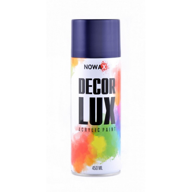 Акрилова фарба глянцева темно синя NOWAX Decor Lux (5010) 450мл NX48034