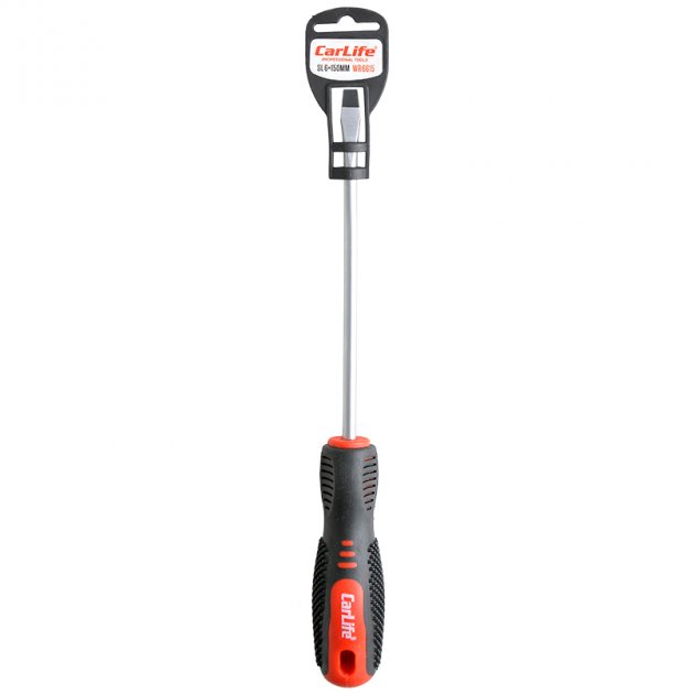 Викрутка Carlife WR6615 шліцева SL6x150mm, Cr-V 6150