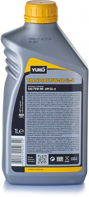 Трансмісійна олива Yuko Trans 75W-90 GL-4 1 л - Зображення 2