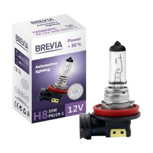 Галогенова лампа Brevia H8 12V 35W Power +30% 12080PC